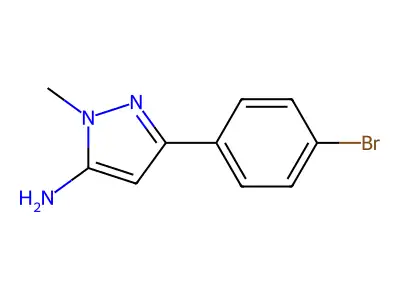3-(4-Bromophenyl)-1-methyl-1H-pyrazol-5-amine structure