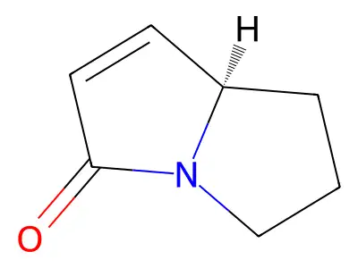 (8R)-5,6,7,8-tetrahydropyrrolizin-3-one structure