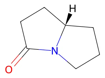 Hexahydro-pyrrolizin-3-one structure