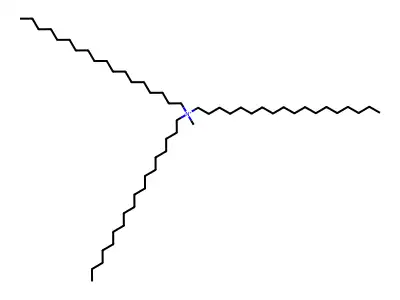 1-Octadecanaminium, N-methyl-N,N-dioctadecyl- structure