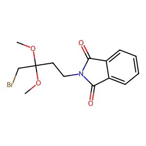 2-(4-Bromo-3,3-dimethoxybutyl)isoindole-1,3-dione structure