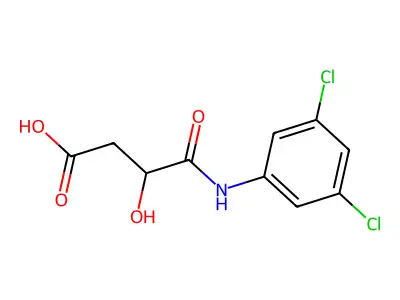 N-(3,5-二氯苯基)-3-羟基琥珀酰胺酸 structure