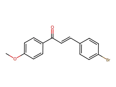 2-Propen-1-one, 3-(4-bromophenyl)-1-(4-methoxyphenyl)- structure