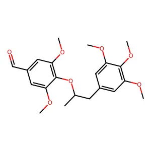 3,5-Dimethoxy-4-(1-(3,4,5-trimethoxyphenyl)propan-2-yloxy)benzaldehyde structure