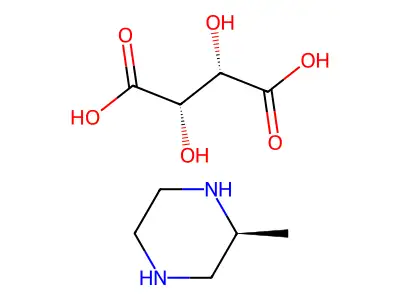 (S)-2-Methylpiperazine (2S,3S)-2,3-dihydroxysuccinate structure