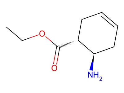 trans-6-Amino-cyclohex-3-enecarboxylic acid ethyl ester structure