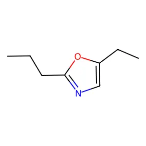 Oxazole, 5-ethyl-2-propyl structure