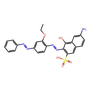 2-naphthalenesulfonic Acid, 6-amino-3-((2-ethoxy-4-(phenylazo)phenyl)azo)-4-hydroxy- structure