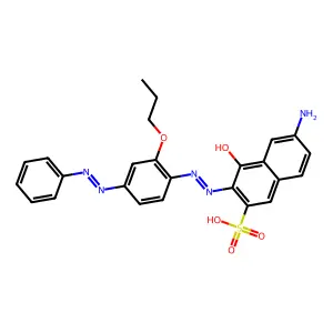 2-naphthalenesulfonic Acid, 6-amino-4-hydroxy-3-((4-(phenylazo)-2-propoxyphenyl)azo)- structure