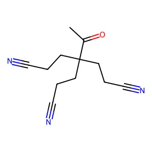 4-Acetyl-4-(2-cyanoethyl)heptanedinitrile structure