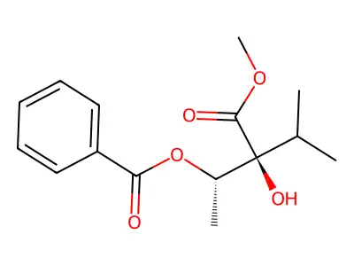(3-Hydroxy-3-methoxycarbonyl-4-methylpentan-2-yl) benzoate structure