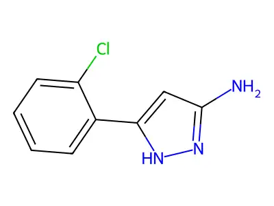 5-(2-chlorophenyl)-1H-pyrazol-3-amine structure
