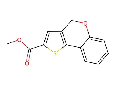 methyl 4H-thieno[3,2-c]chromene-2-carboxylate structure