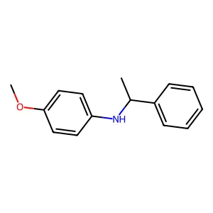 N-(4-methoxyphenyl)-N-(1-phenylethyl)amine structure