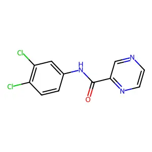 N-(3,4-Dichlorophenyl)-2-pyrazinecarboxamide structure