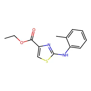 Ethyl 2-o-toluidinothiazole-4-carboxylate structure