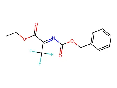 Ethyl 2-{[(benzyloxy)carbonyl]imino}-3,3,3-trifluoropropanoate structure