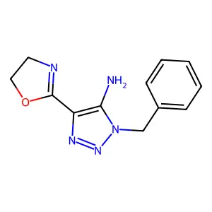 3-Benzyl-5-(4,5-dihydro-oxazol-2-yl)-3H-[1,2,3]triazol-4-ylamine structure