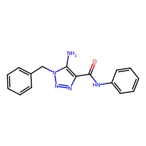 5-Amino-1-benzyl-N-phenyl-1H-1,2,3-triazole-4-carboxamide structure