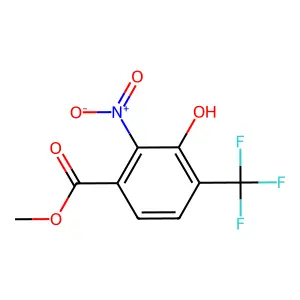 Methyl 3-hydroxy-2-nitro-4-(trifluoromethyl)benzoate structure