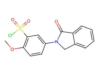2-methoxy-5-(3-oxo-1H-isoindol-2-yl)benzenesulfonyl Chloride structure