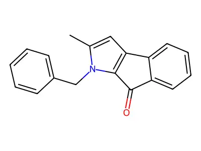 3-Benzyl-2-methylindeno[2,1-b]pyrrol-4-one structure