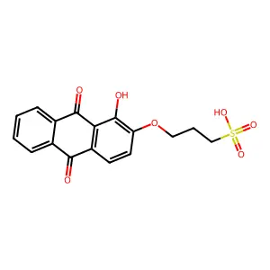 Hydroxy-2-(3-sulfopropoxy)anthraquinone, 1- structure