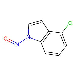 1H-Indole, 4-chloro-1-nitroso- structure