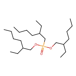 Bis(2-ethylhexyl) 2-ethylhexylphosphonate structure