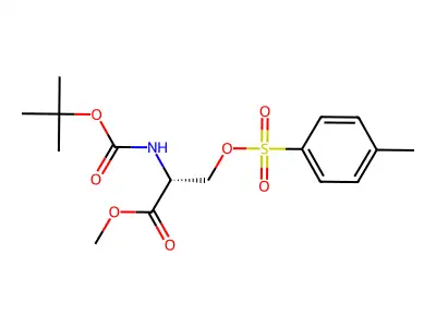 2-Tert-butoxycarbonylamino-3-(toluene-4-sulfonyloxy)-propionic acid methyl ester structure