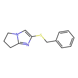 2-(phenylmethylthio)-6,7-dihydro-5H-pyrrolo[1,2-a]imidazole structure