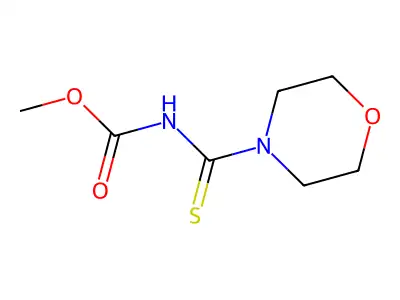 Methyl 4-morpholinylcarbothioylcarbamate structure