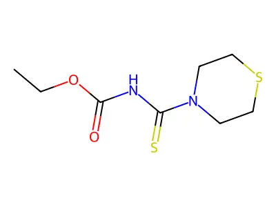 ethyl N-(thiomorpholine-4-carbothioyl)carbamate structure