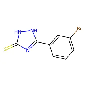 5-(3-bromophenyl)-2,4-dihydro-3H-1,2,4-triazole-3-thione structure