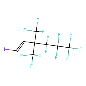 4,4,5,5,6,6,6-Heptafluoro-1-iodo-3,3-bis(trifluoromethyl)hex-1-ene structure