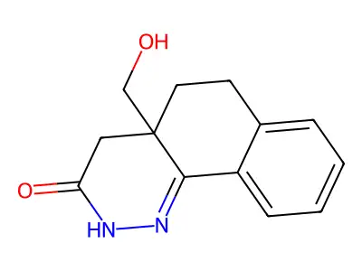 Benzo(h)cinnolin-3(2H)-one, 4,4a,5,6-tetrahydro-4a-(hydroxymethyl)- structure