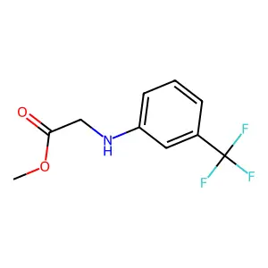 Methyl 2-[3-(trifluoromethyl)anilino]acetate structure