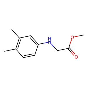 methyl N-(3,4-dimethylphenyl)glycinate structure