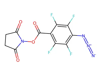 N-Succinimidyl 4-Azido-2,3,5,6-tetrafluorobenzoate structure