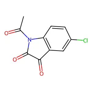 1-Acetyl-5-chloro-1H-indole-2,3-dione structure