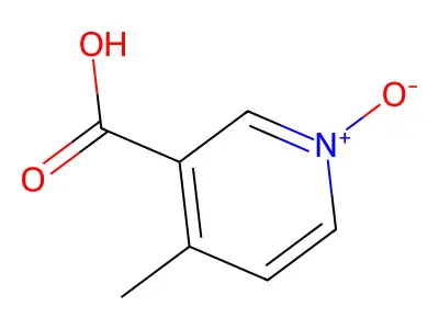 4-Methyl-1-oxidopyridin-1-ium-3-carboxylic acid structure