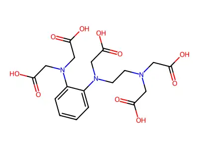 Phenyleneethylenetriamine pentaacetic acid structure
