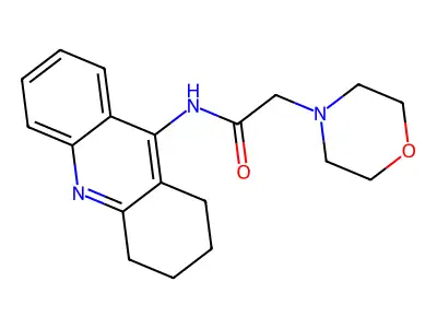 4-Morpholineacetamide, N-(1,2,3,4-tetrahydro-9-acridinyl)- structure