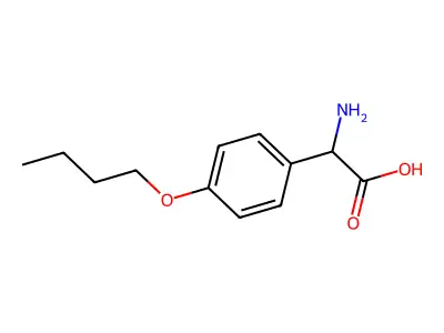 2-amino-2-(4-butoxyphenyl)acetic Acid structure