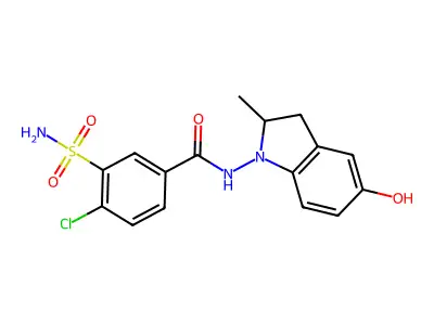 5-羟基吲达帕胺 structure