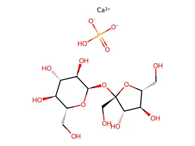 Calcium sucrose phosphate structure