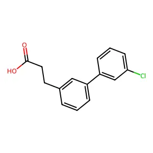 3-(3'-Chloro-[1,1'-biphenyl]-3-yl)propanoic acid structure