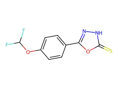 5-[4-(Difluoromethoxy)phenyl]-1,3,4-oxadiazole-2-thiol structure