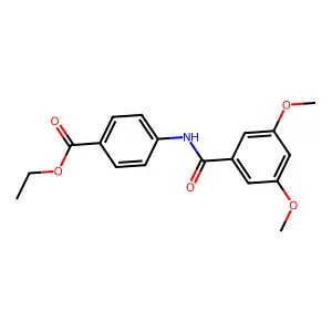 Ethyl 4-[(3,5-dimethoxybenzoyl)amino]benzoate structure
