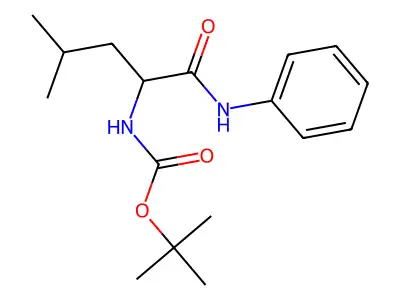 N~2~-(tert-Butoxycarbonyl)-N-phenylleucinamide structure